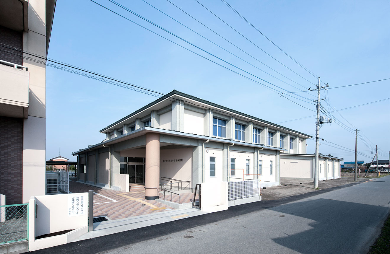 大里中学校 屋内運動場  建築工事